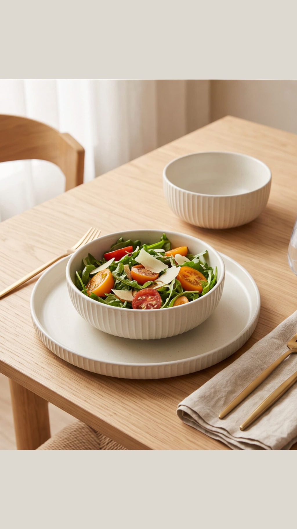 Karolina 14-Piece Dinner Set (Ribbed)