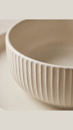 Karolina 14-Piece Dinner Set (Ribbed)