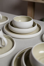 Karolina 30-Piece Dinner Set Olive Stone