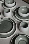 Karolina 30-Piece Dinner Set Dark Green Stone