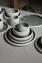Karolina 30-Piece Dinner Set Dark Green Stone