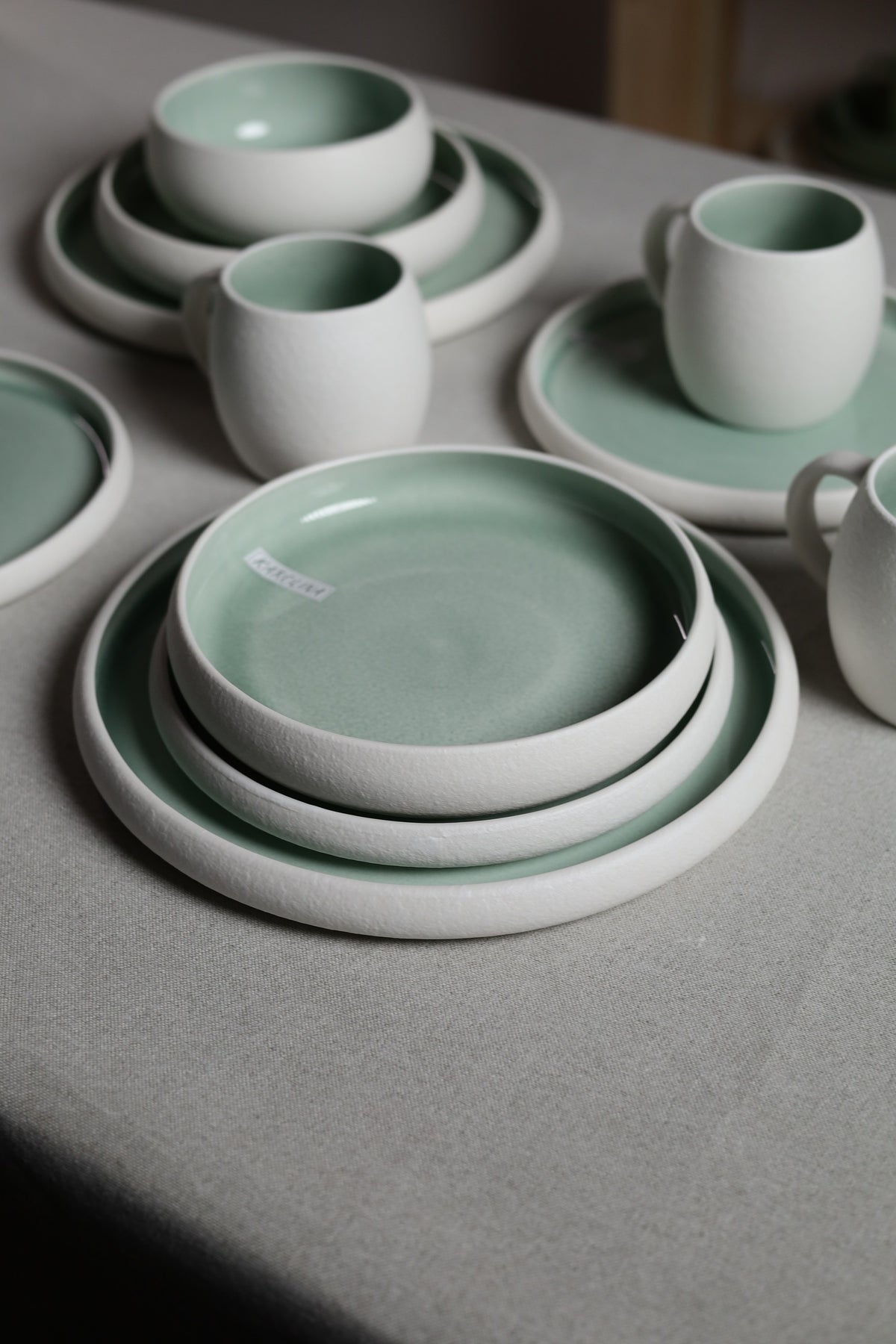 Karolina 30-Piece Dinner Set Mint Stone