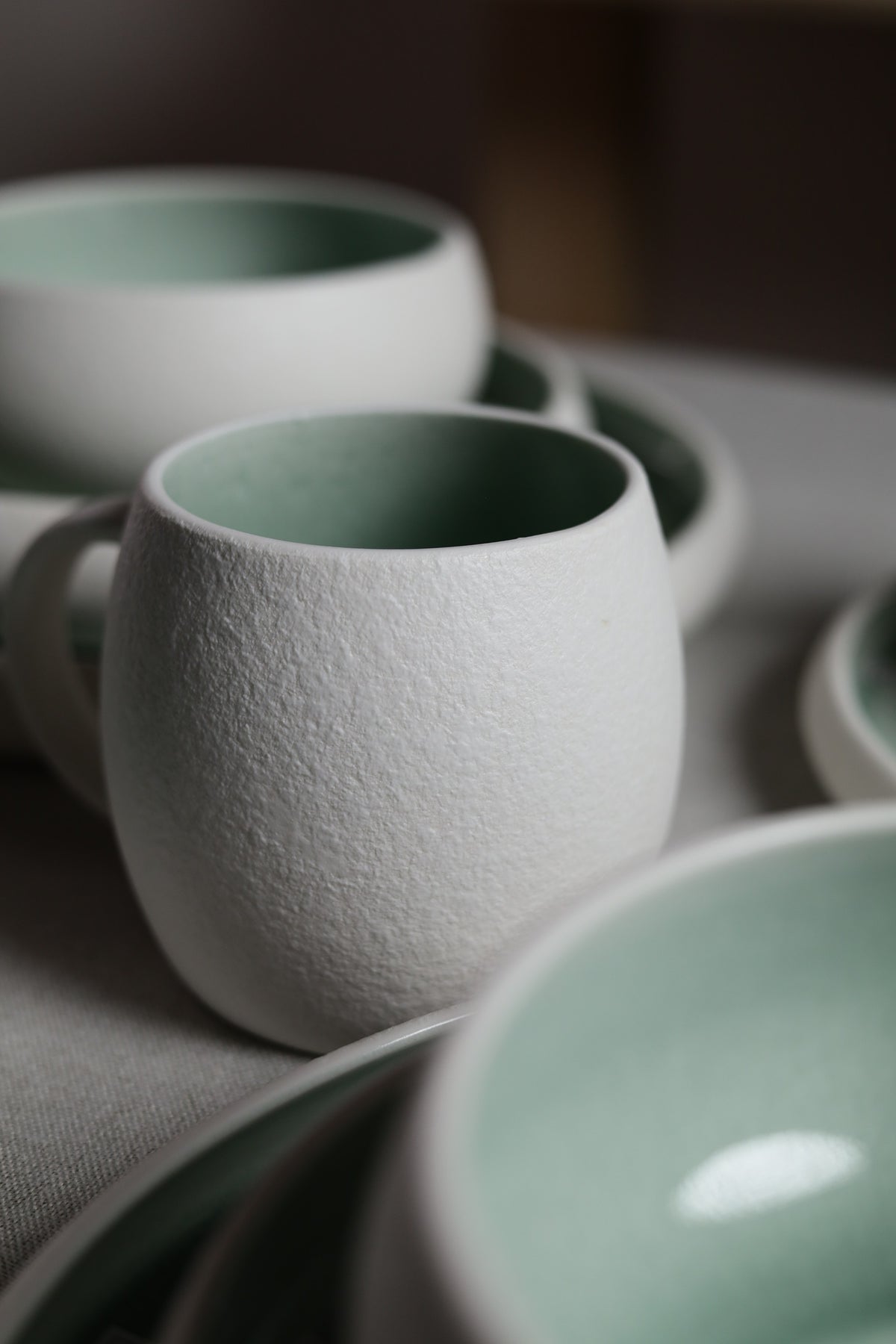 Karolina 30-Piece Dinner Set Mint Stone