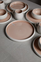 Karolina 30-Piece Dinner Set Peach Stone