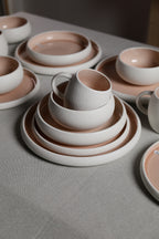 Karolina 30-Piece Dinner Set Peach Stone