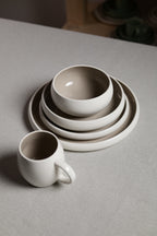 Karolina 30-Piece Dinner Set Beige Glossy