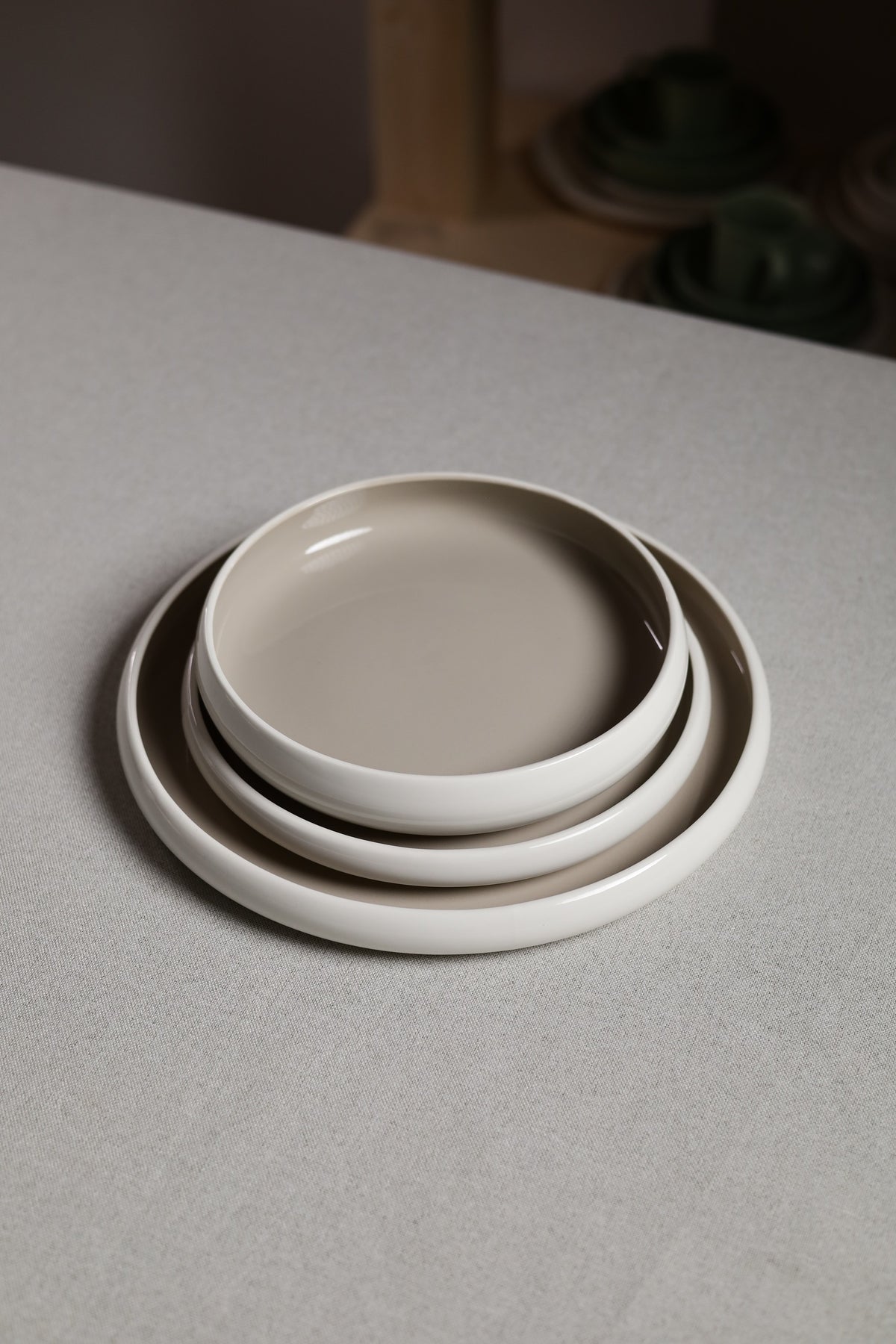 Karolina 30-Piece Dinner Set Beige Glossy