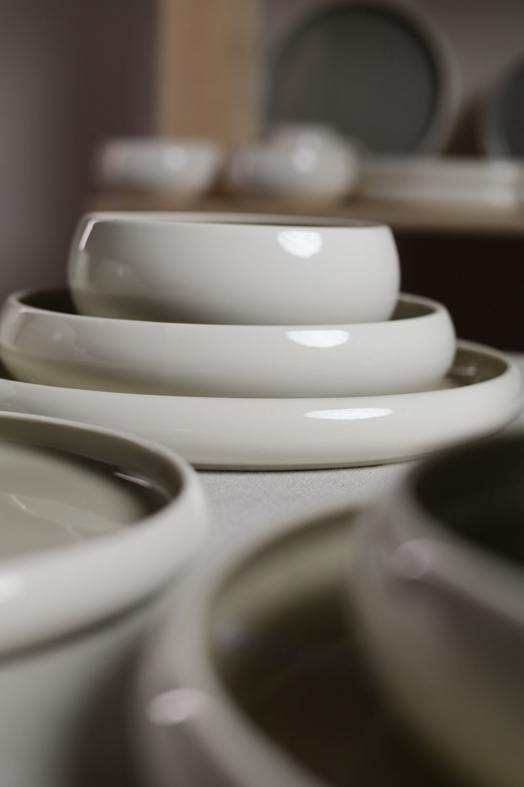 Karolina 30-Piece Dinner Set Ivory Glossy