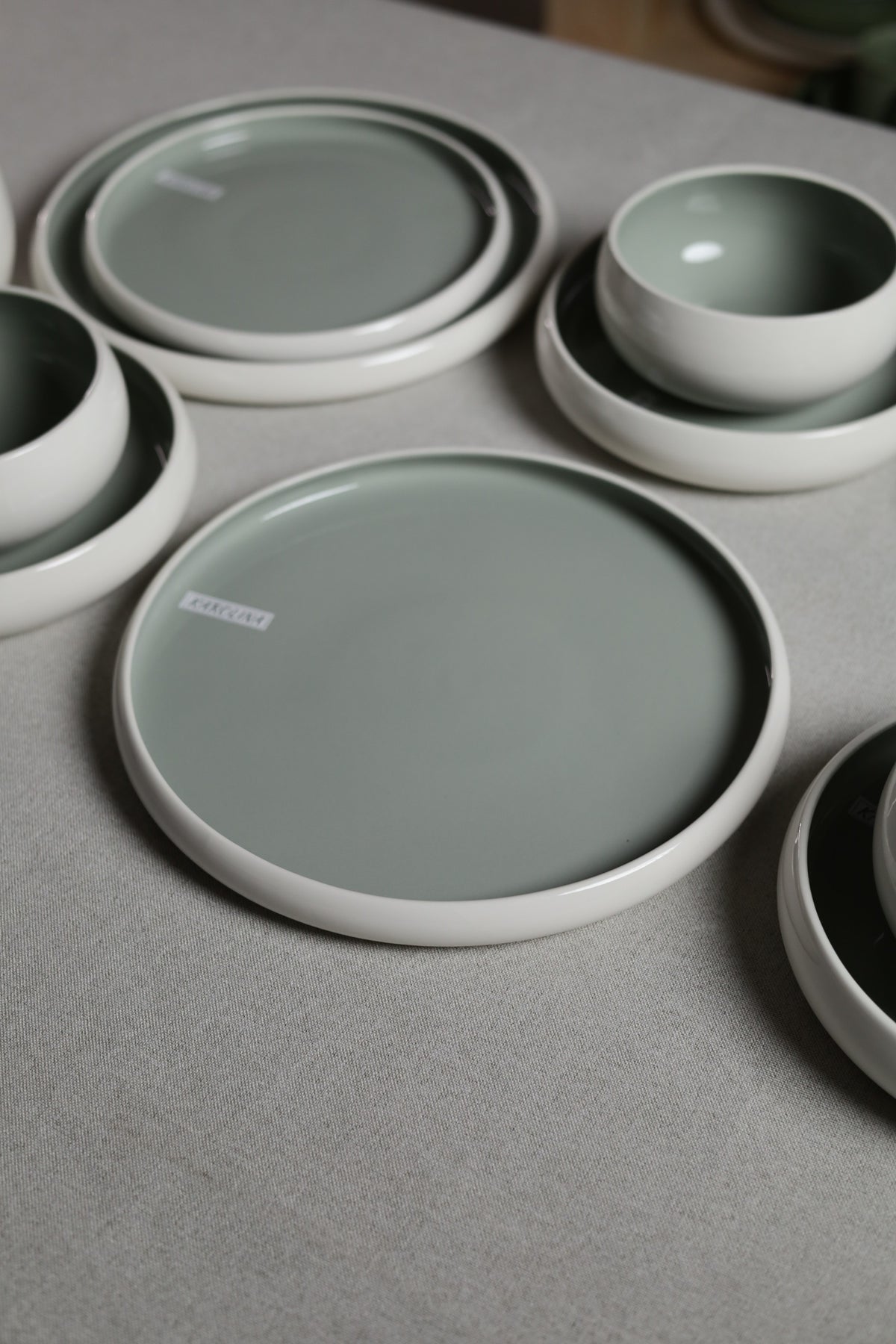 Karolina 30-Piece Dinner Set Sage Glossy