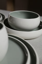 Karolina 30-Piece Dinner Set Sage Glossy