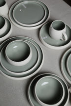 Karolina 30-Piece Dinner Set Sage Glossy