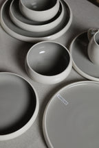 Karolina 30-Piece Dinner Set Grey Glossy