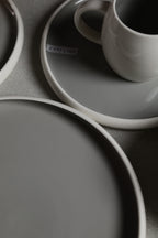 Karolina 30-Piece Dinner Set Grey Glossy