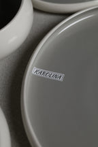 Karolina 30-Piece Dinner Set Grey Glossy
