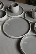 Karolina 30-Piece Dinner Set Grey Glossy