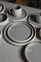 Karolina 30-Piece Dinner Set Grey Glossy