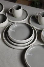 Karolina 30-Piece Dinner Set Grey Glossy