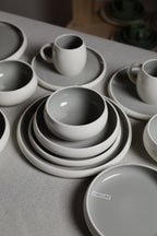 Karolina 30-Piece Dinner Set Grey Glossy