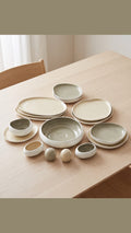 Karolina 30 Pcs - 60 Pcs Dinner Set mix gray