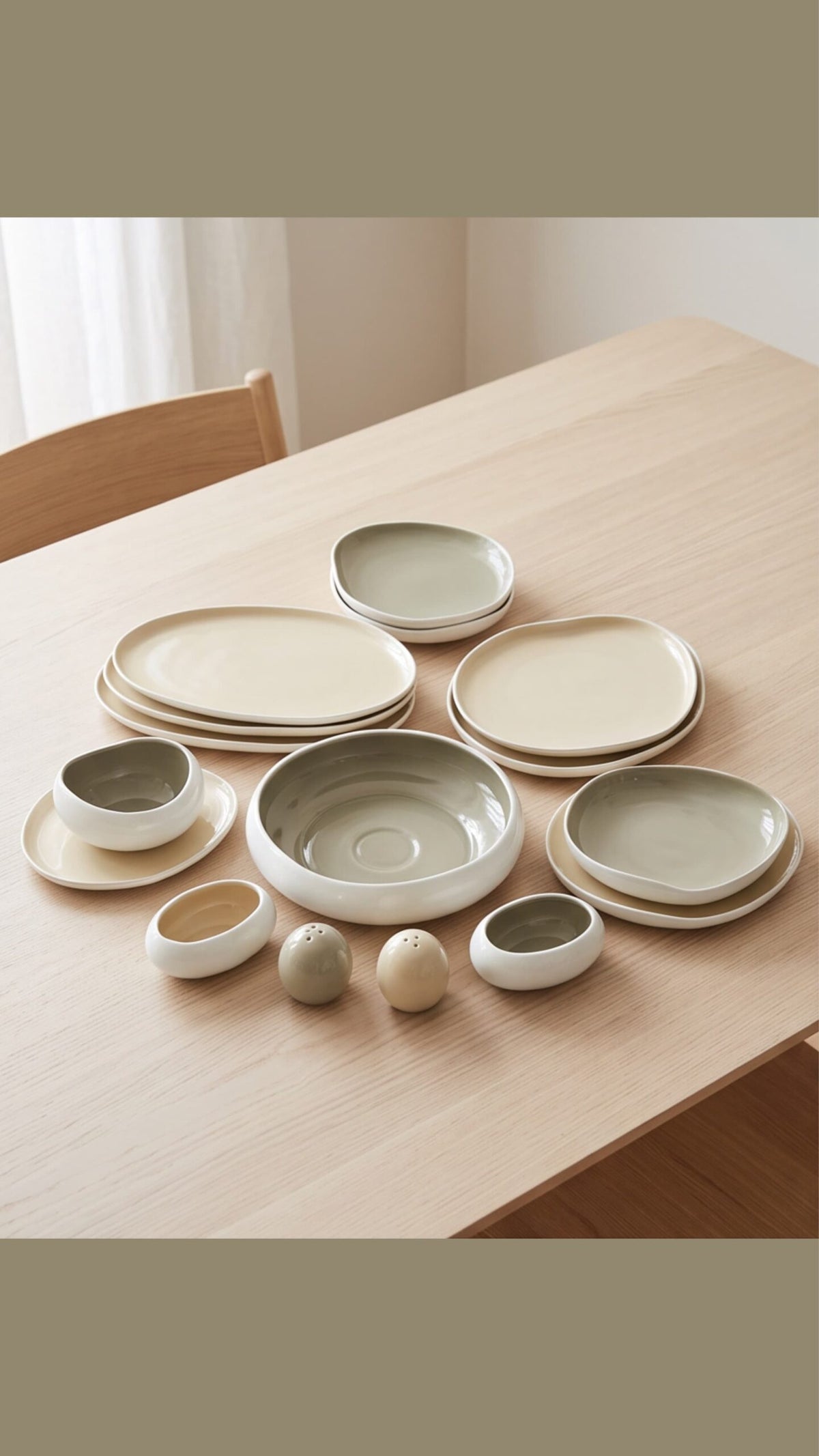 Karolina 30 Pcs - 60 Pcs Dinner Set mix gray