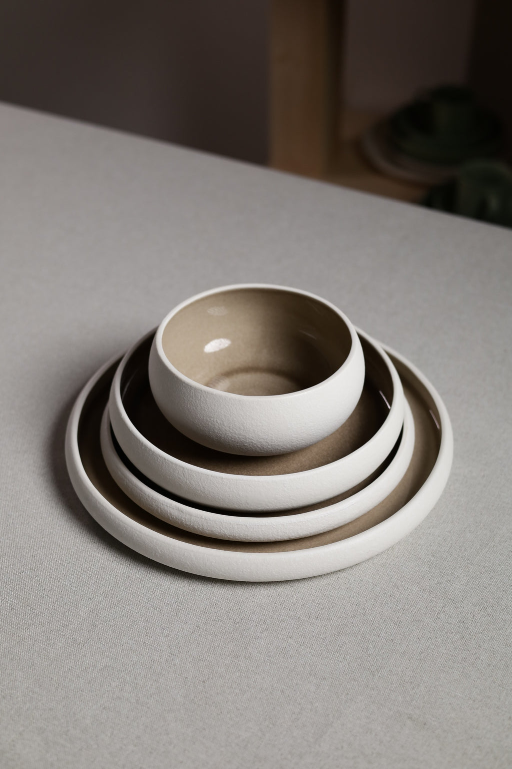 Karolina 30-Piece Dinner Set Taupe Stone