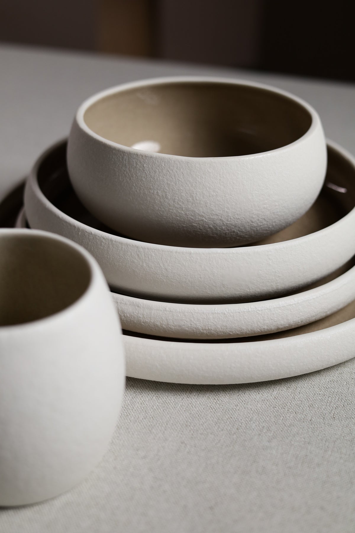 Karolina 30-Piece Dinner Set Taupe Stone
