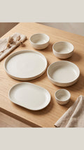Karolina 14-Piece Dinner Set (Ribbed)