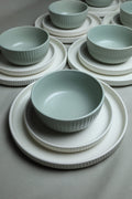 Karolina 30-Piece Dinner Set (Ribbed)