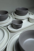 Karolina 30-Piece Dinner Set (Ribbed)