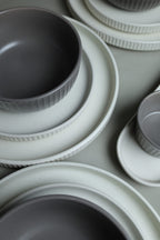 Karolina 30-Piece Dinner Set (Ribbed)