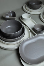 Karolina 30-Piece Dinner Set (Ribbed)