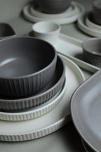 Karolina 30-Piece Dinner Set (Ribbed)