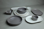 Karolina 30-Piece Dinner Set (Ribbed)