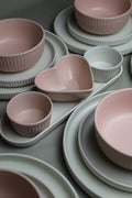 Karolina 30-Piece Dinner Set (Ribbed)