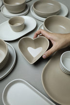 Karolina 30-Piece Dinner Set (Ribbed)