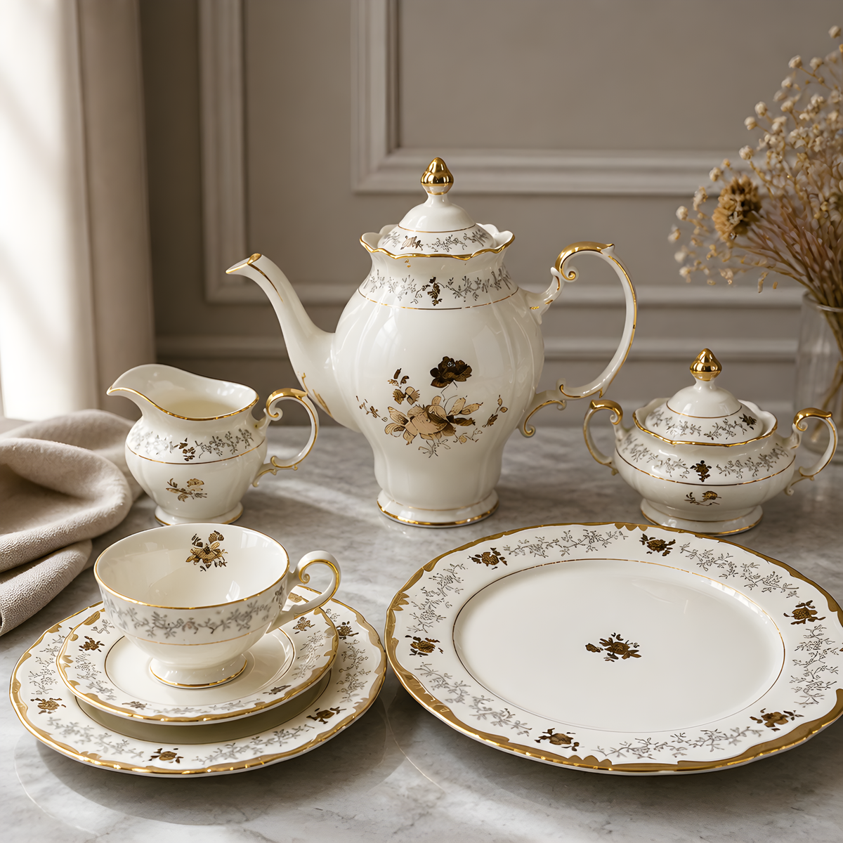 tea and cake set 24-piece
