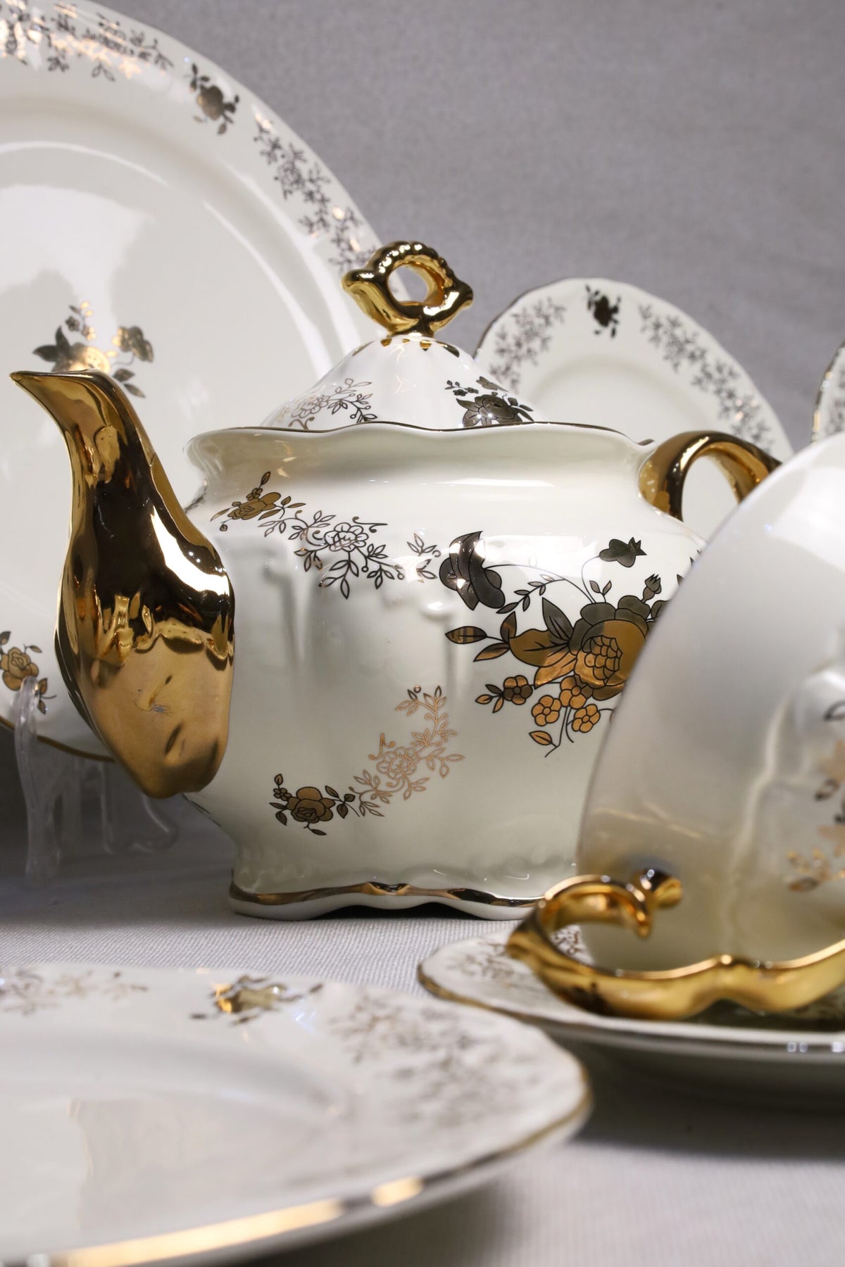 tea and cake set 24-piece