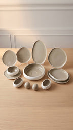 Karolina 30 Pcs - 60 Pcs Dinner Set gray