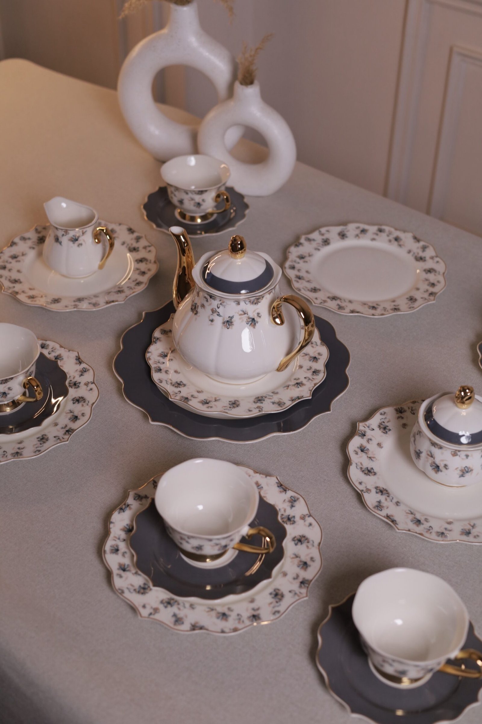 tea and cake set 24-piece